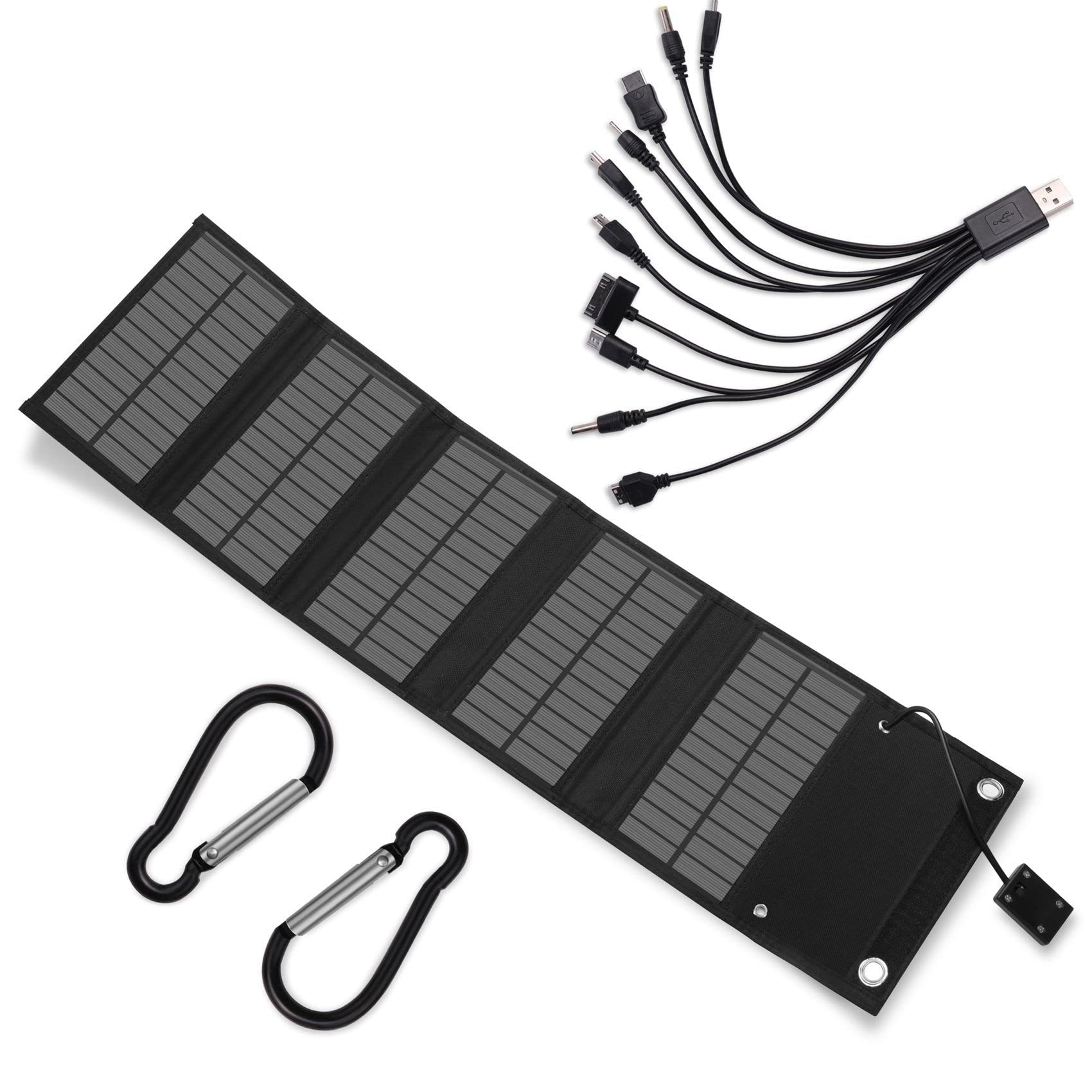 Dasing Foldable USB Solar Panel Solar 20W Cell Portable Folding Waterproof Solar Panel Charger for Mobile Phone Camping Hiking