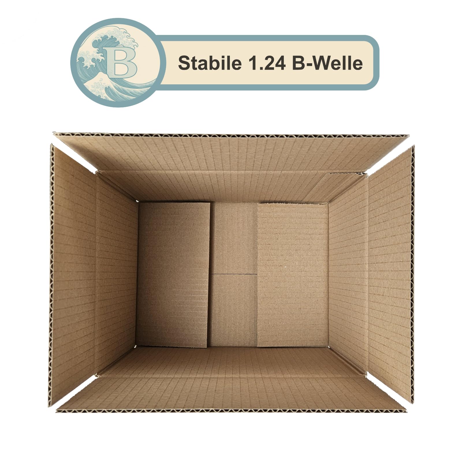 Karton 25x20x15 cm - DIN A5 Versandkarton innen 24x18x14 cm - Fefco 0201 - Faltkarton 250x200x150 mm (150)