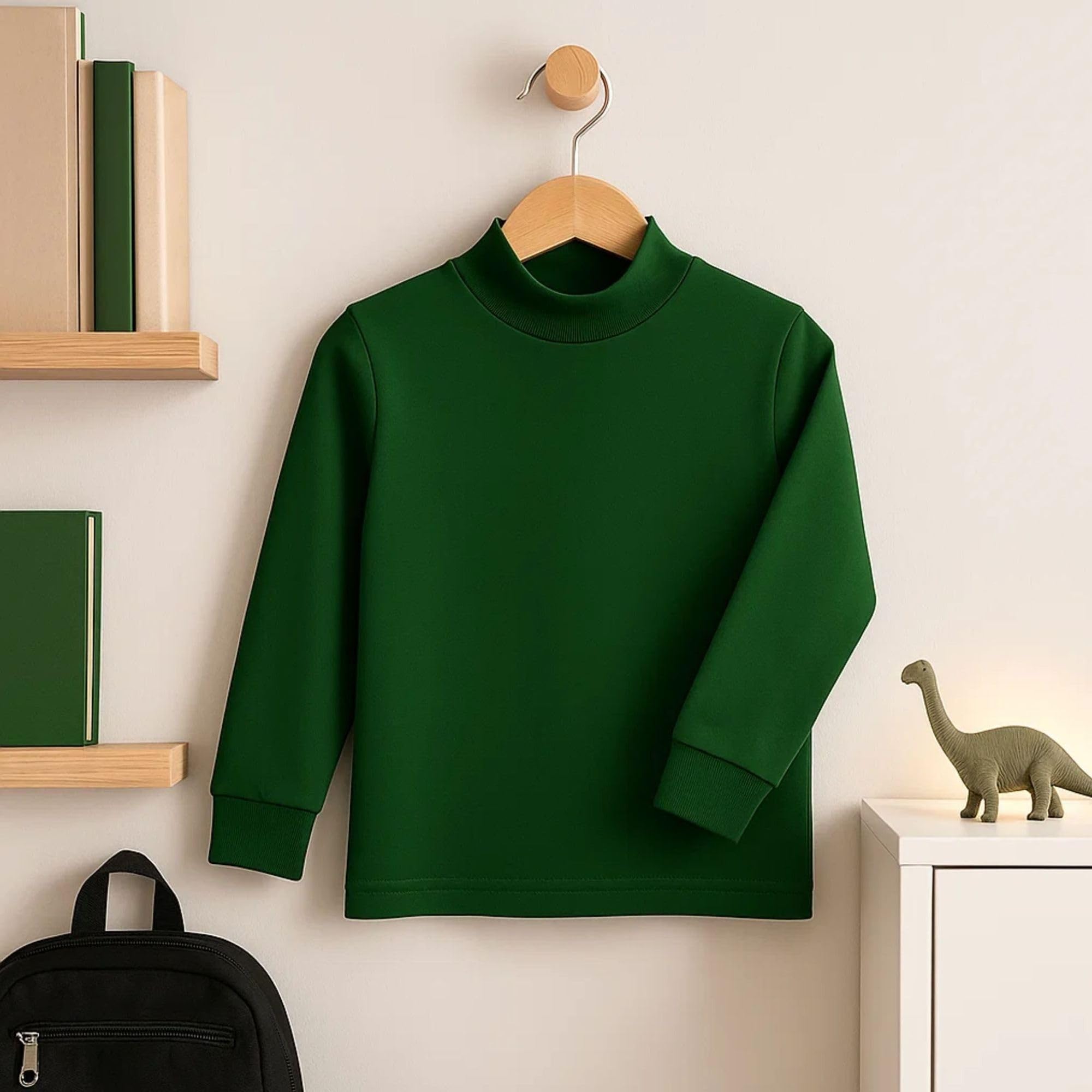 BABIDU Babidu Camiseta Interior Niños Unisex Cuello Medio Alto Semicisne Pack de 1
