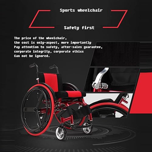 Miniatura 3 de Elderly Wheelchair Sport Adult Manual Self Propelled Lightweight Foldable Aluminium Advanced Shock Absorption Bump Uncomfortable Be Applicable