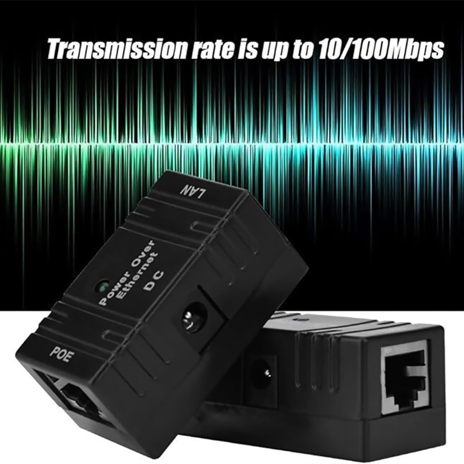 MOOKEENONE 10x Passive PoE Injector Splitter Adapter, RJ45 Injector Gigabit Splitter Adaptor