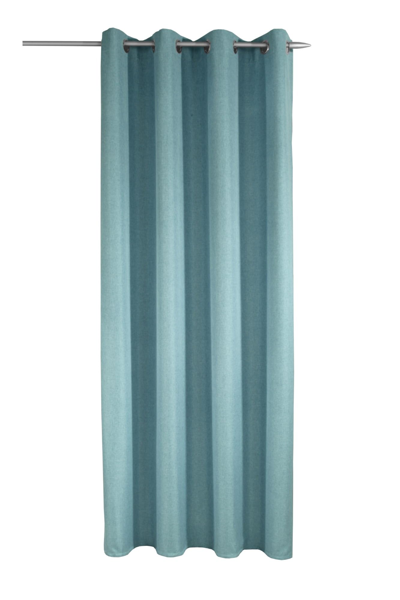 Rideau opaque bleu 135x245 cm pour éliminer le vis-à-vis de votre salon