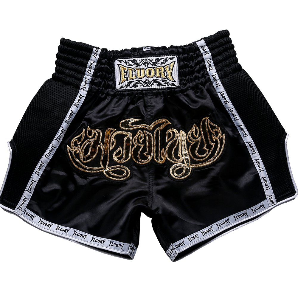 FLUORYMuay Thai Shorts, MMA Shorts Clothing Training Cage Fighting Grappling Martial Arts Kickboxing Shorts Clothing