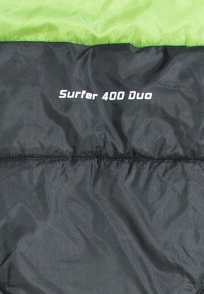 CAMPZ Surfer 400 Schlafsack Duo grau/grn : Amazon.de: Sport & Freizeit