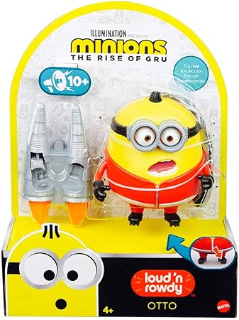 Amazon ミニオンズ フィーバー マテル ラウド ラウディ トーキングフィギュア オットー Minions The Rise Of Gru Loud N Rowdy Talking Figure Otto 映画 2 怪盗グルー ミニオン 21 並行輸入品 フィギュア ドール 通販