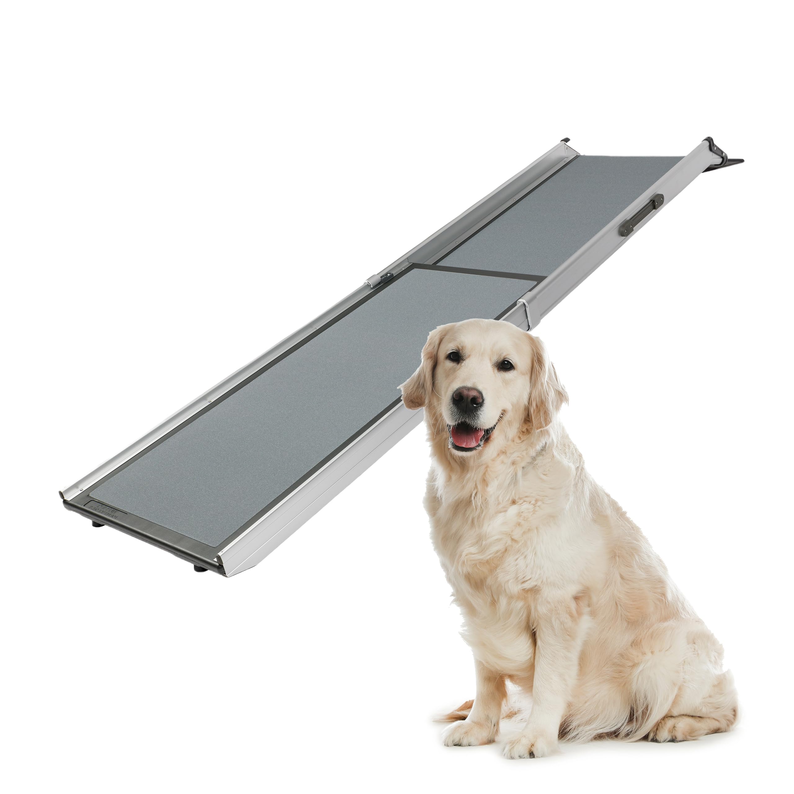 PetSafe Happy Ride Compact Telescoping Dog Ramp - Portable Pet Ramp for Cars, Trucks & SUVs with Adjustable Sizing - Non-Slip Design - Lightweight Pet Mobility Assistance