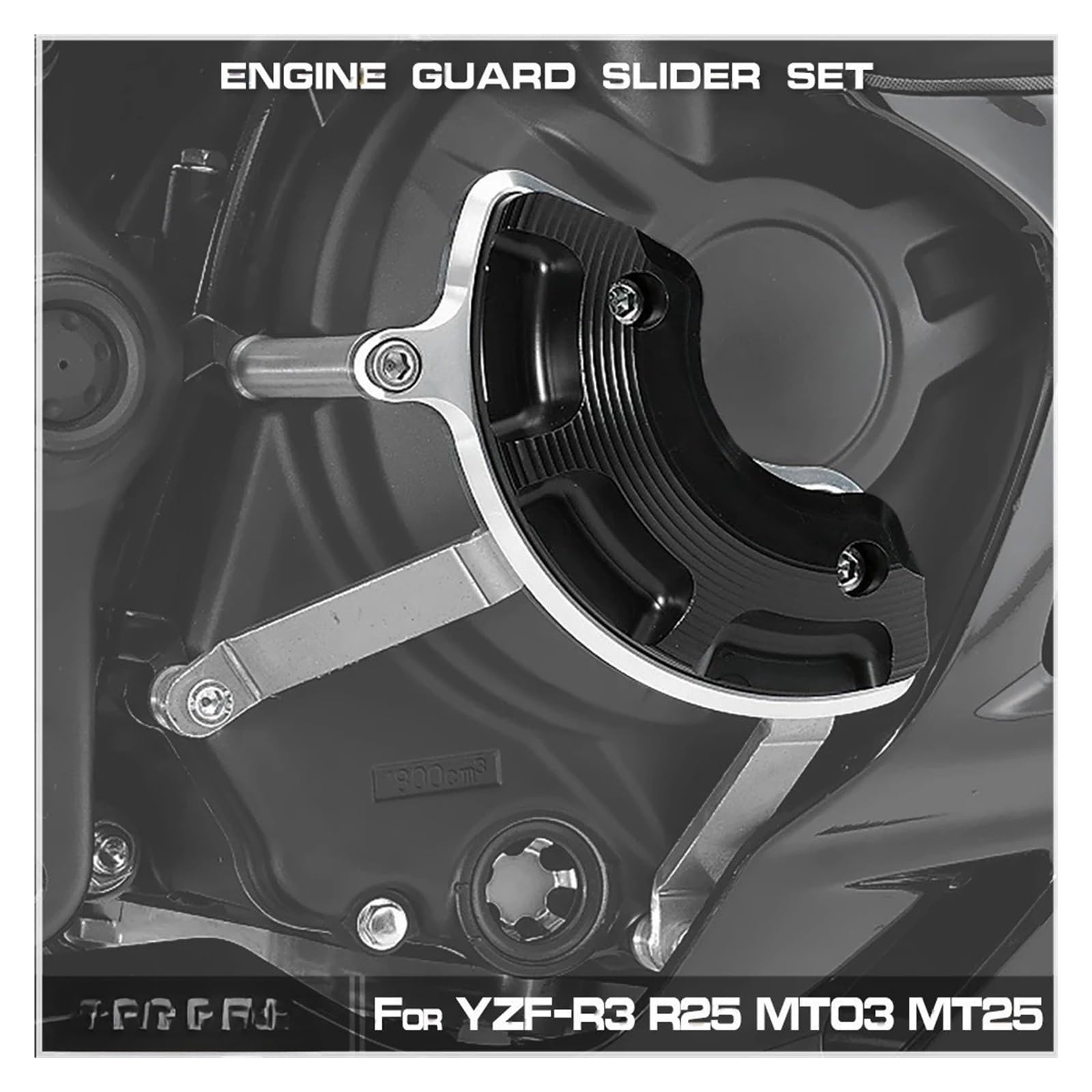Set di cursori di protezione motore per Yam&aha YZF R3 R25 MT03 MT25 del telaio della carenatura protezione dello statore della cassa YZF-R3 2019-2023 Protezione Carter Motores