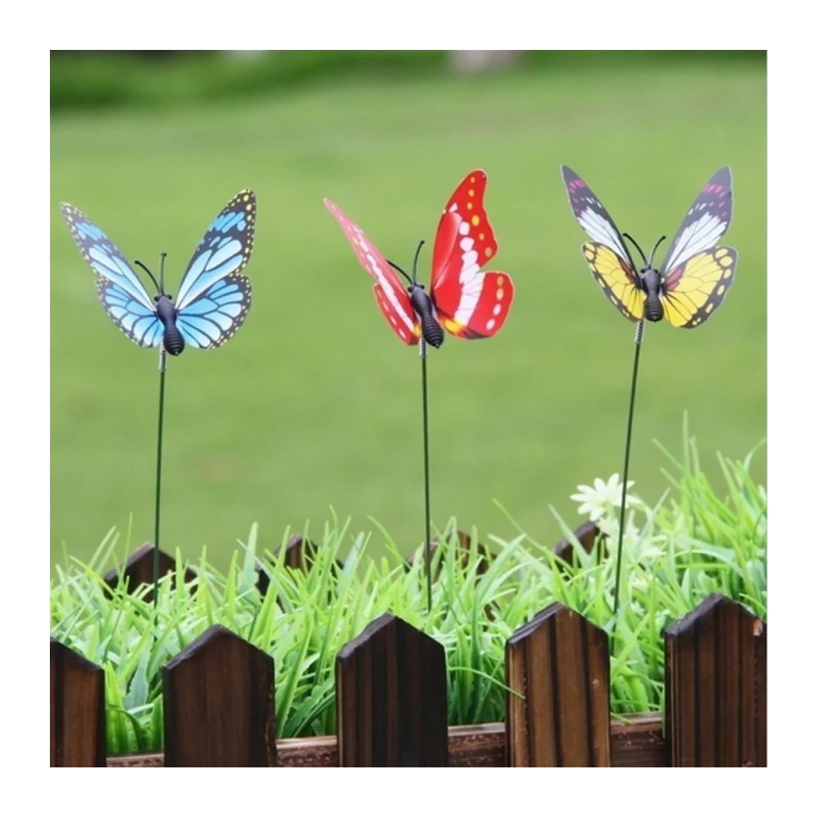 YUSUZH 10Pcs Mix Color Garden Yard Planter for Garden Fence Decor