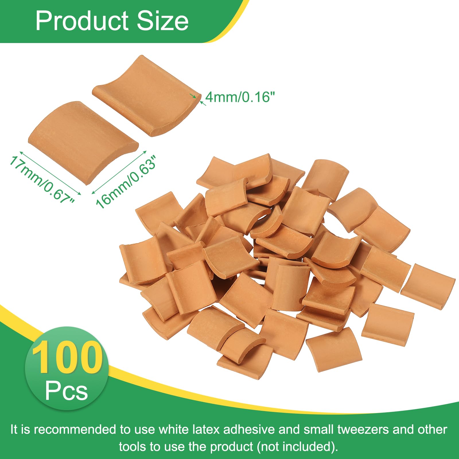 PATIKIL Miniature Roof Tile - Image 2