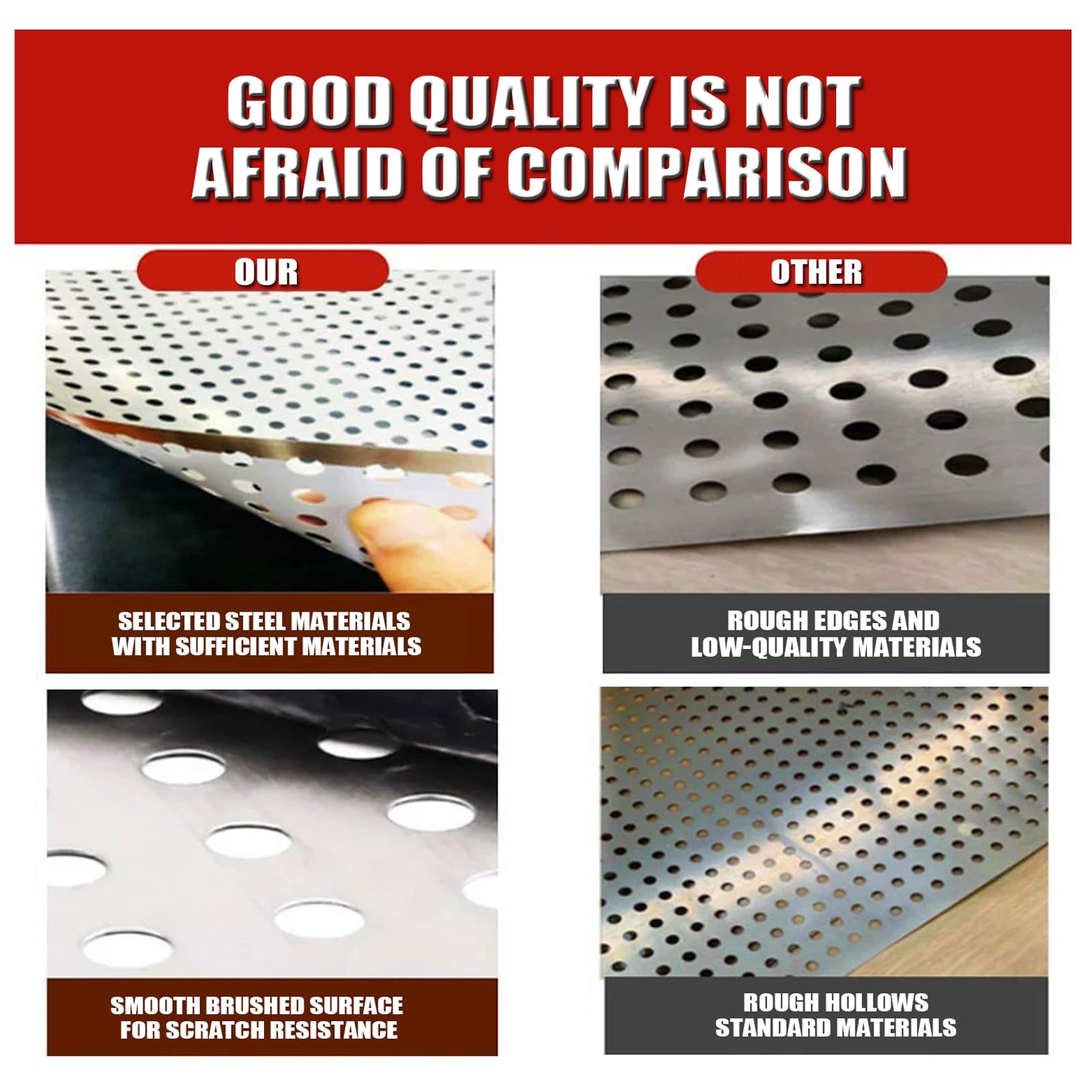 Tôle perforée déployée en acier inoxydable 304, treillis métallique à monter soi-même, tôle perforée for la protection décorative des balustrades de balcon(W20*L400cm/W7.87*L157.4in)