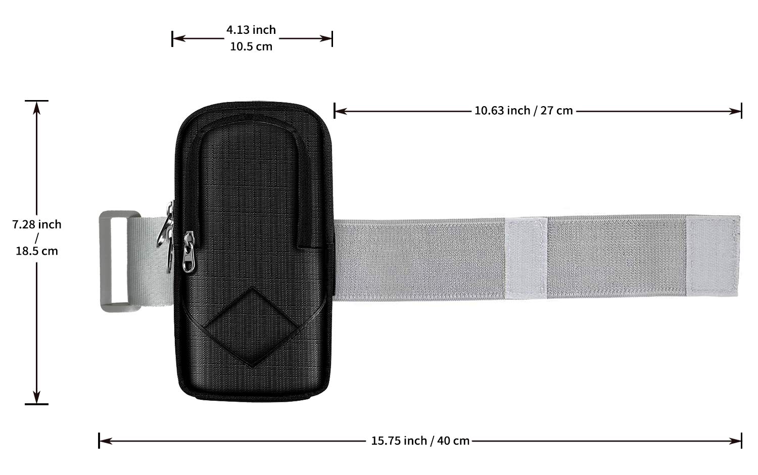 Running Phone Holder Sports Armband Fits IPhone 15/Pro Arm Band For Women & Men - View #6