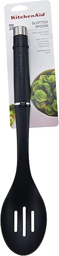 Miniatura 4 de KitchenAid KO004OHOBA Gourmet - Cuchara ranurada de nailon, talla única, color negro