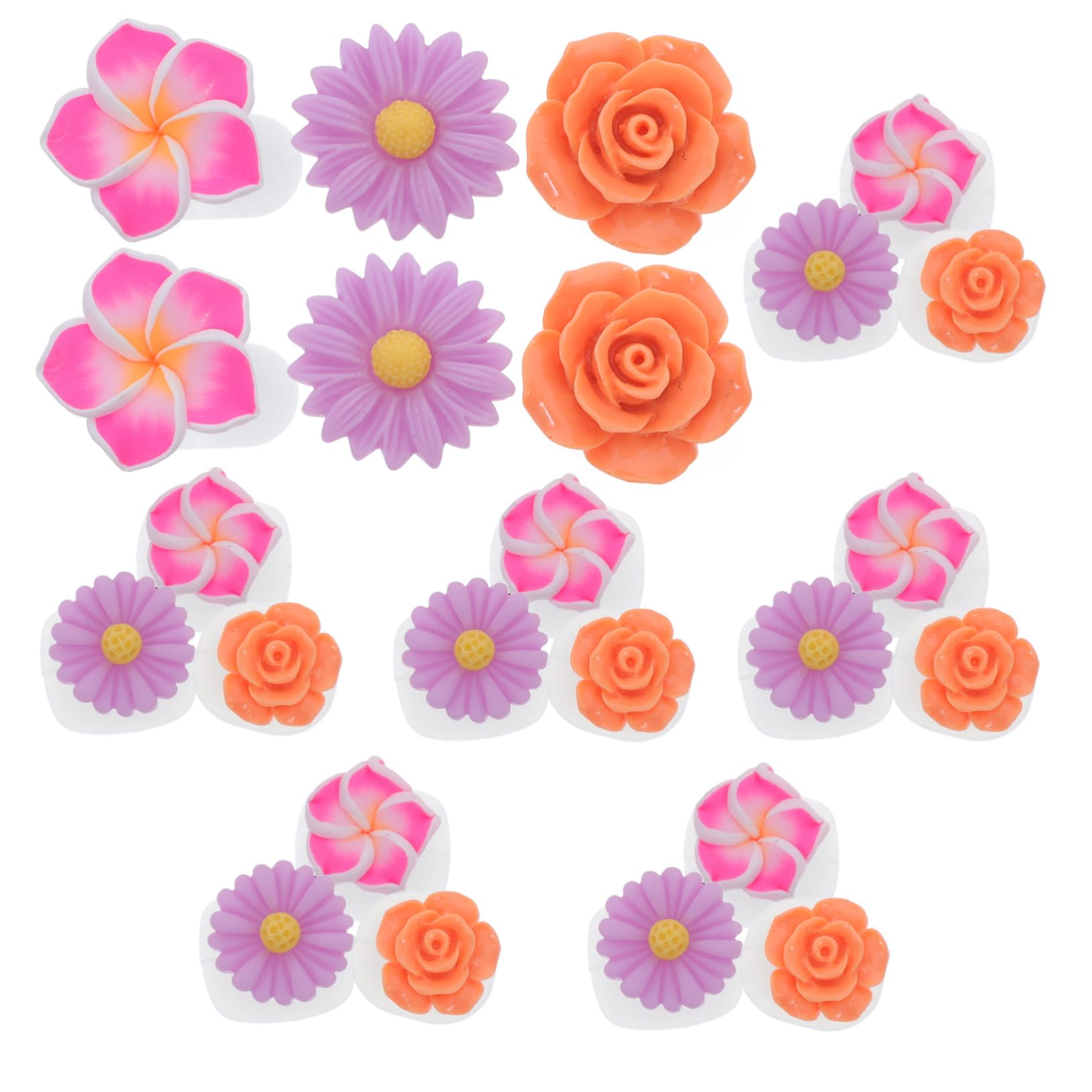 Ipetboom Flower Toe Separators for Nail Polish 24pcs Silicone Nail Art Toe Separators Gentle Design for Pedicure