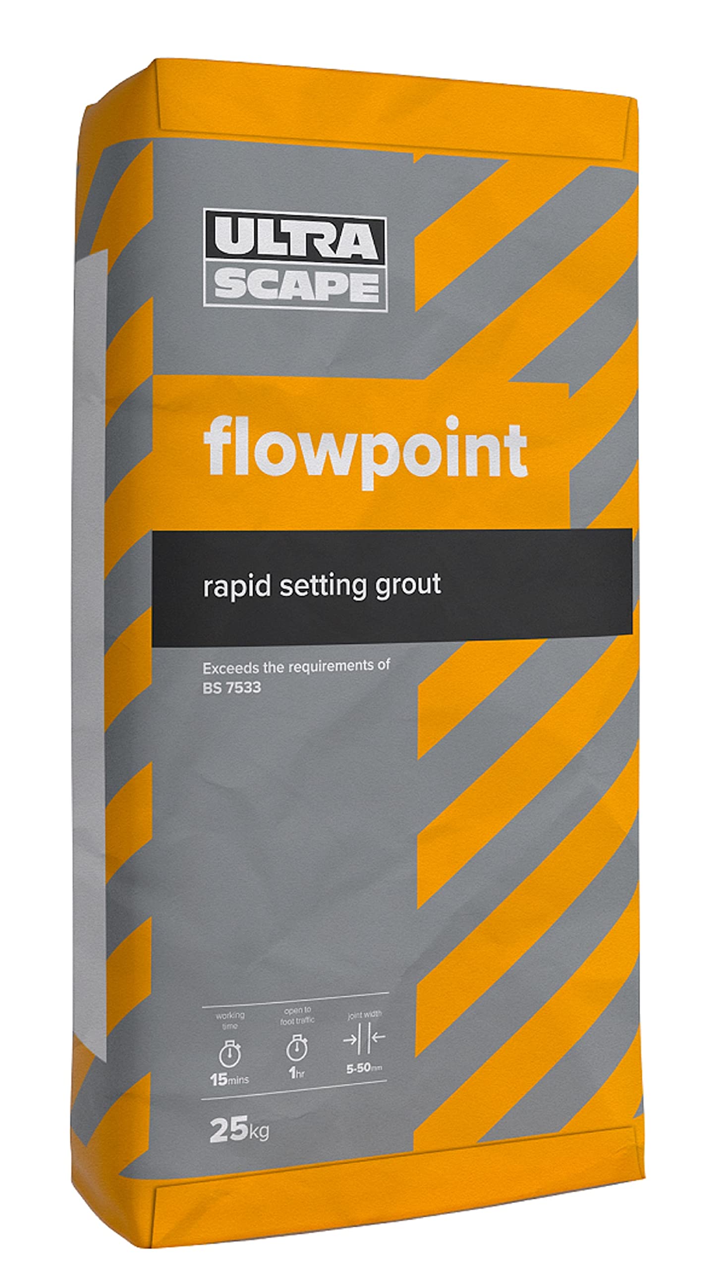 Instarmac Ultrascape Flowpoint, Rapid Set Grout, Fill Joints in Paving, Charcoal, 25kg