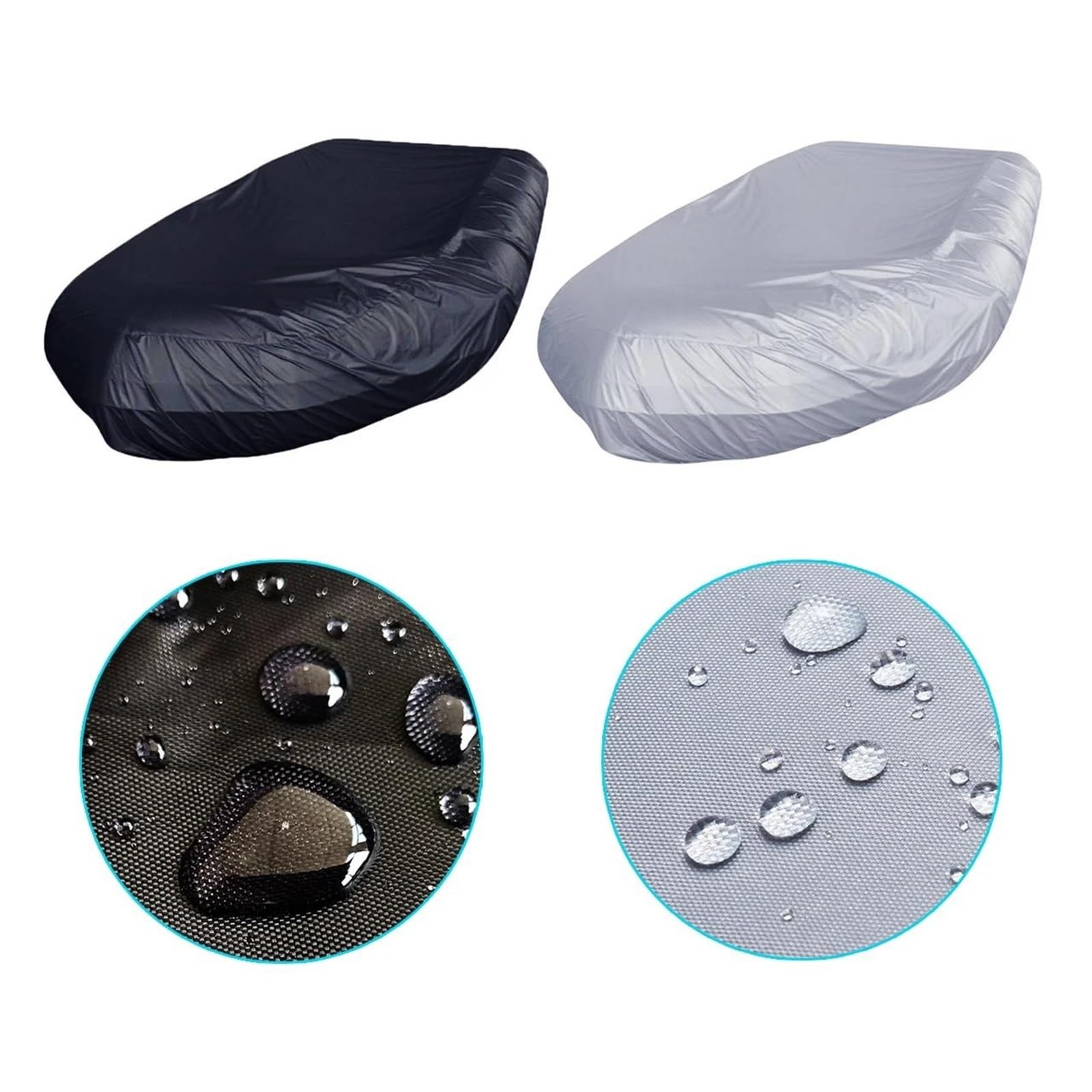 Copertura per Tavolo da Giardino in Tessuto Oxford Copertura Per Gommone Per Gommone Di Protezione Per Barca Marina Adatta A 7,5-17 Piedi 7 Dimensioni Copertura Per Gommone Per Kayak(Gray,270x94x46cm)