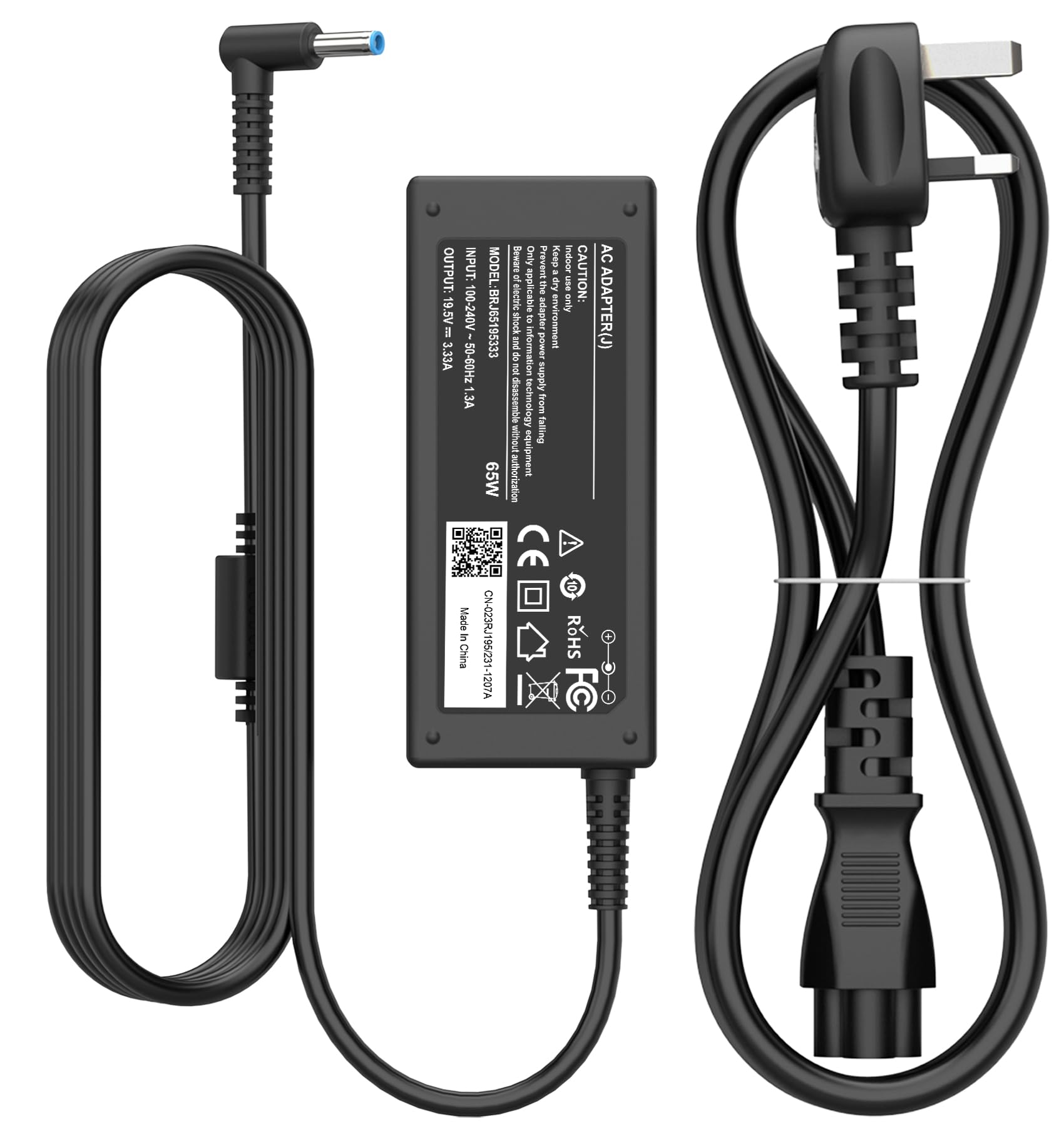 65W Laptop Charger Compatible With HP Pavilion x360 11 13 15 EliteBook 840 850 G5, ProBook 430 440 450 455 470 G4 G5 G6 G7 G8 250 G6 255 G7 710412-001 741727-001, 【Non-Original HP Laptop Charger】