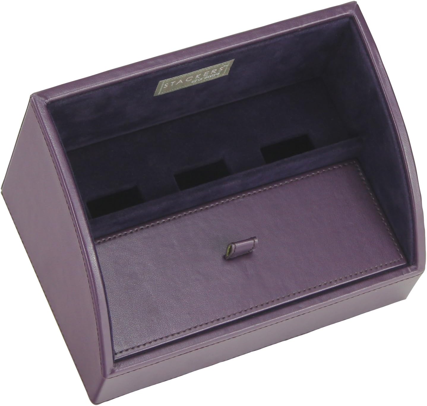 Stackers by LC Designs STACKERS Charging Valet ‘MINI SIZE’ Purple STACKER Charging Valet with Purple Velvet Finish Lining
