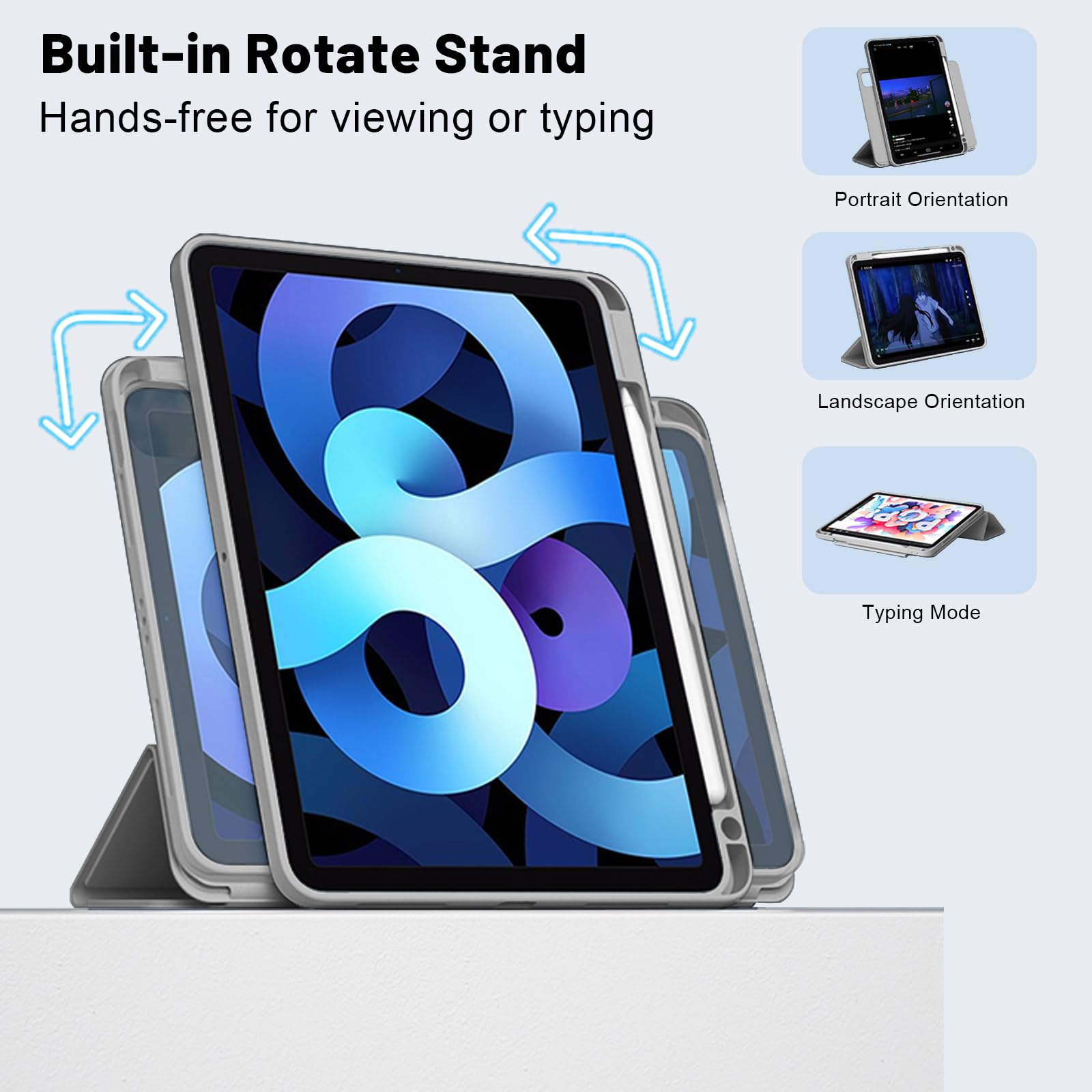 Dteck for iPad mini 7 (A17 Pro, 7th Gen), Mini 6 (6th Gen) 8.3