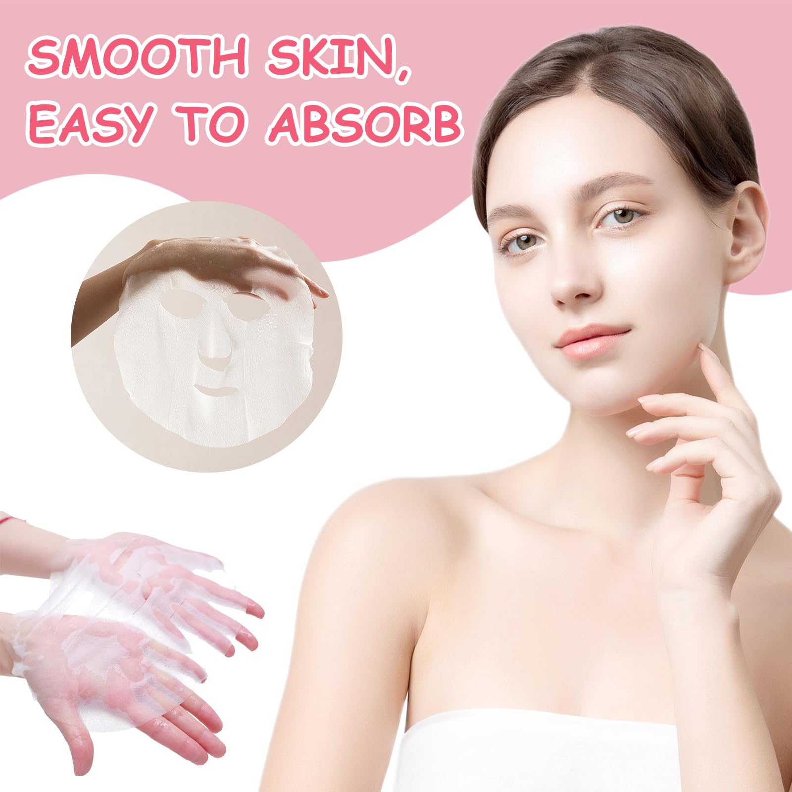 10 PCS Kids Face Masks for Girls Face Masks for Kids Fruit Face Masks Kids, Soothing Girls Face Masks, Hydrating Sheet - Image 3