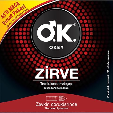 Okey Zirve Prezervatif 45'li