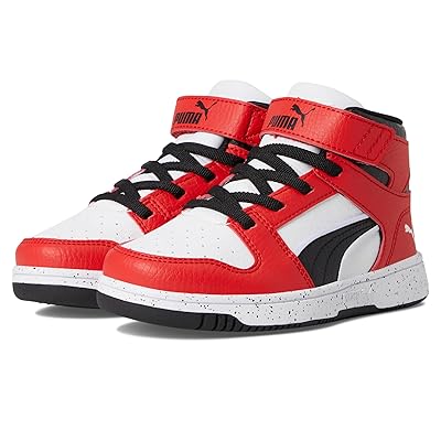 PUMA Kids Rebound Layup Mid Hook And Loop Shoes (Little Kid) Kid