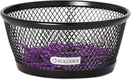 Miniatura 2 de Recipiente para colectar sujetapapeles Rolodex, tamaño grande, color negro (62562), Negro