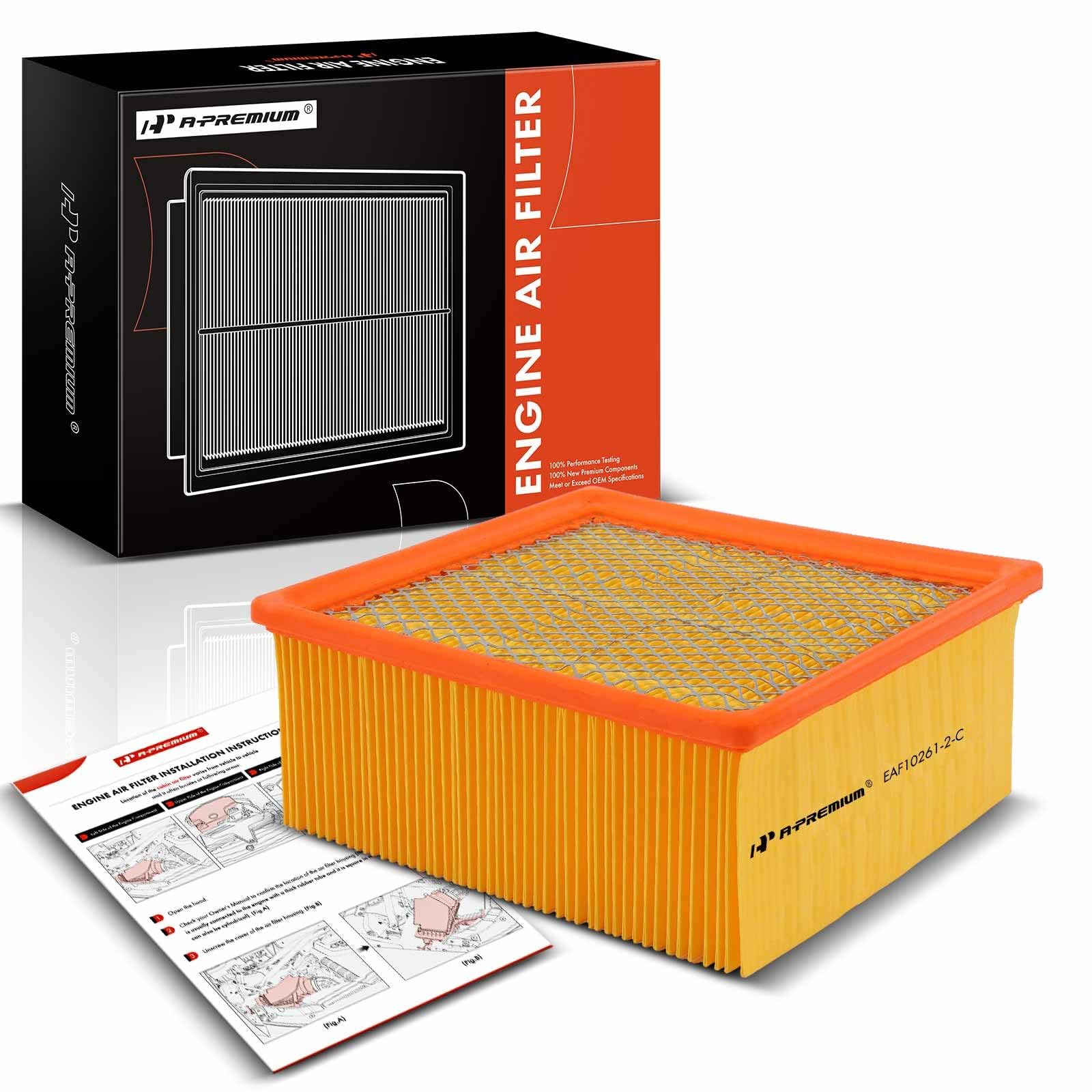A-Premium Engine Air Filter Compatible with Dodge Ram 2500 3500 4500 5500 07-10 6.7L & Ram 2500 3500 4500 5500 11-23 6.4L 6.7L & Sterling Truck Bullet 45/55 08-10 6.7L
