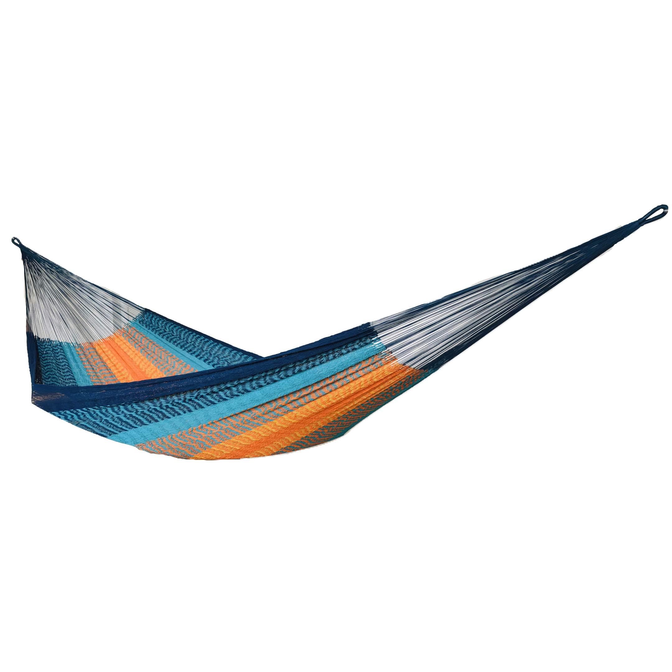 Solea L Netzhängematte, luftiges Baumwollnetz, ergonomisch dehnbar, 170 cm breit, 390 cm lang, 100% Handarbeit (Breeze L)