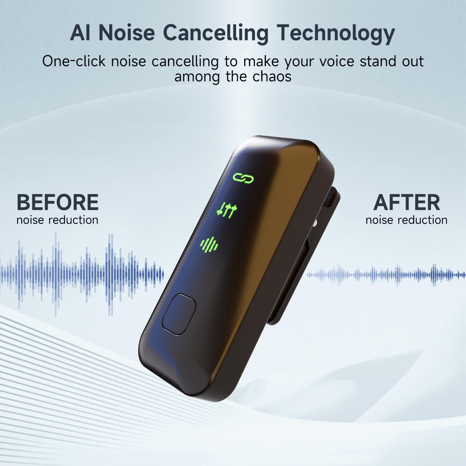 Microfono Lavalier Wireless 2 TX + 2 RX - Con Custodia Ricarica, 20h Batteria, Perfetto Per Video, TikTok E Live - Foto 11