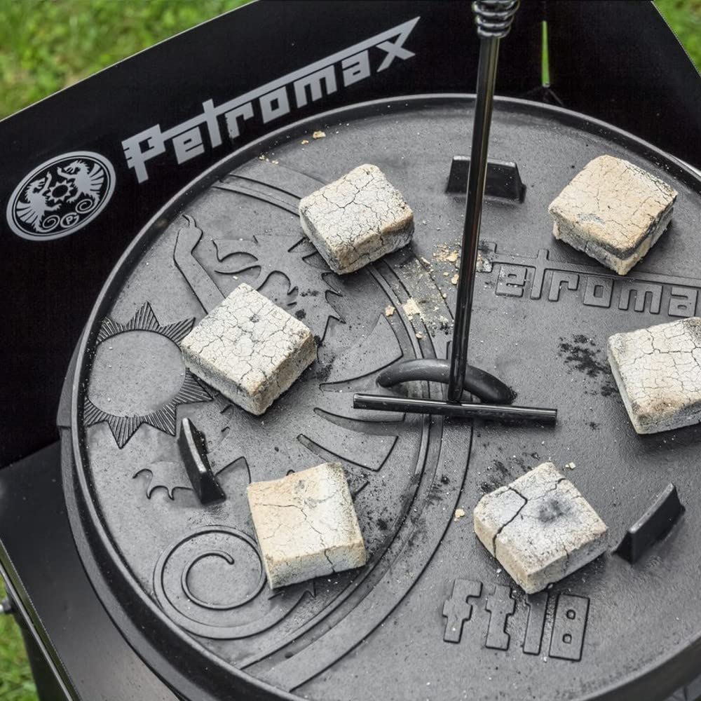 Petromax Feuertopf ft18 (Dutch Oven) (mit Standfüssen), Schwarz