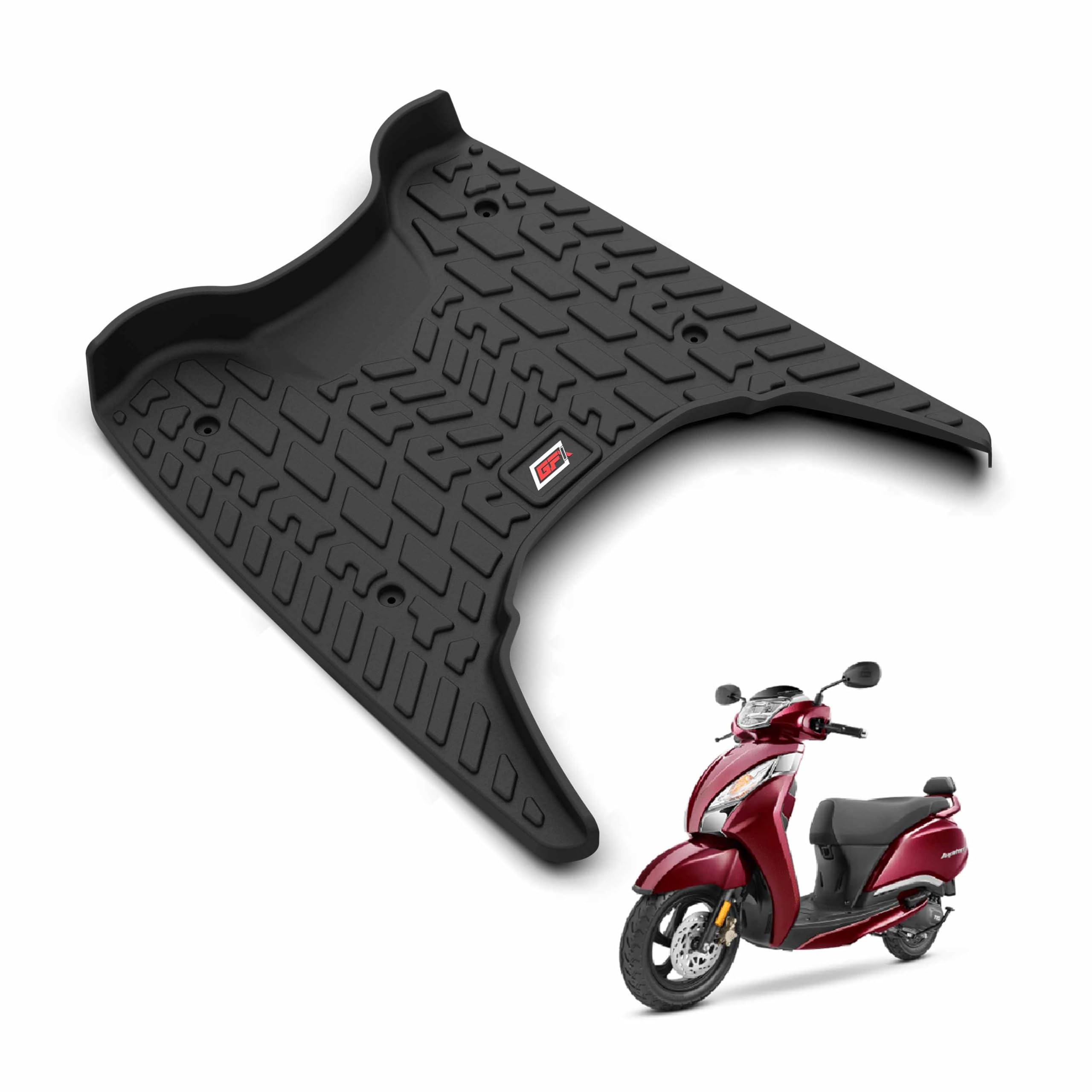 GFX Life Long Scoot Mats for TVS Jupiter 125CC (2023 Onwards) | Premium Non-Slip Foot Mat for Jupiter Scooter | Durable, Waterproof & Dustproof Two-Wheeler Floor Mat