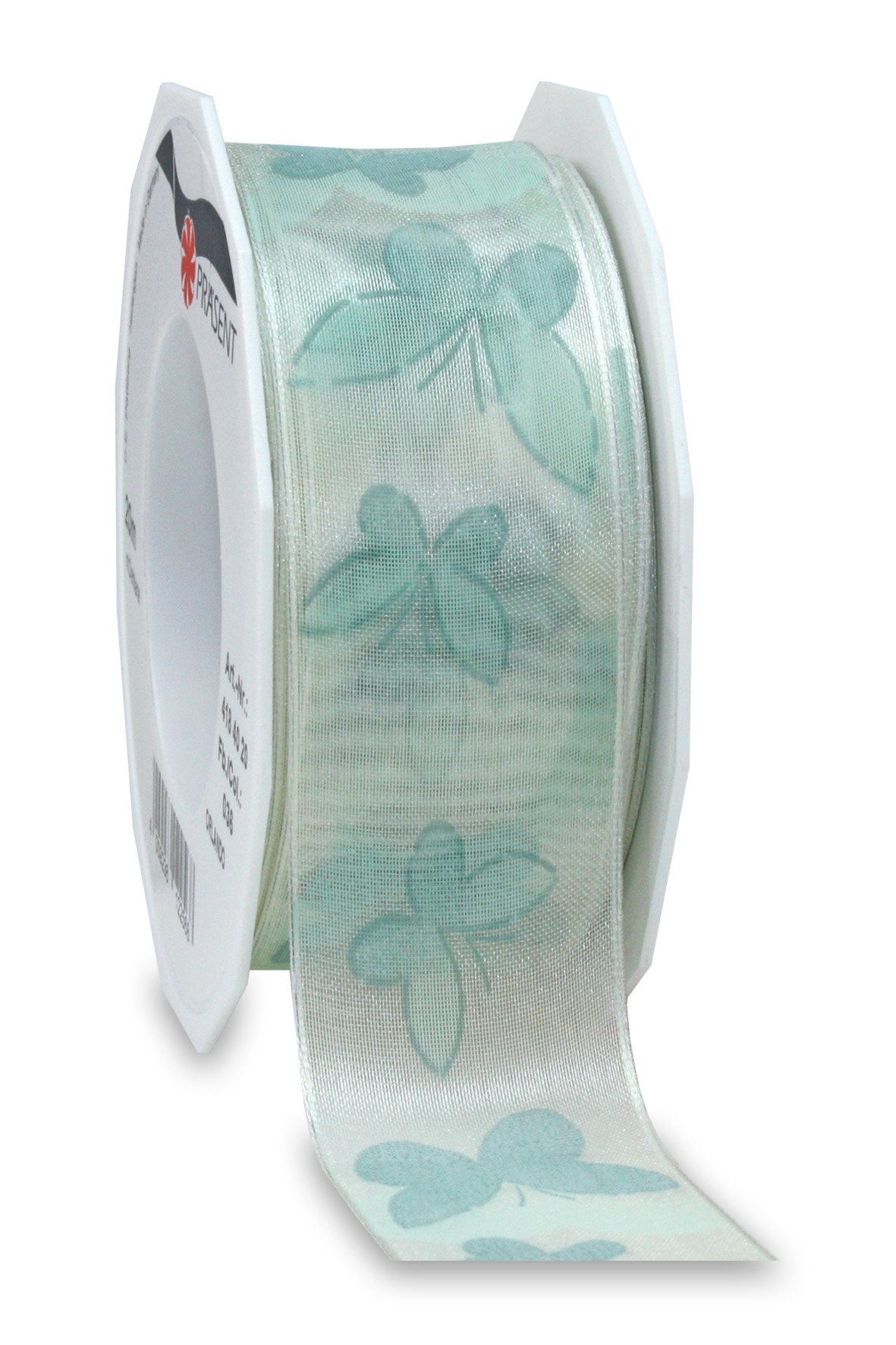 Präsent - Orlando Printed Ribbon Mint 20-m-Roll 40 mm width, Olive
