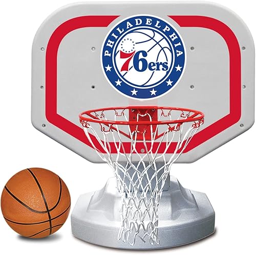 Poolmaster 72923 Philadelphia 76ers NBA USA Juego de baloncesto junto a la piscina estilo competición