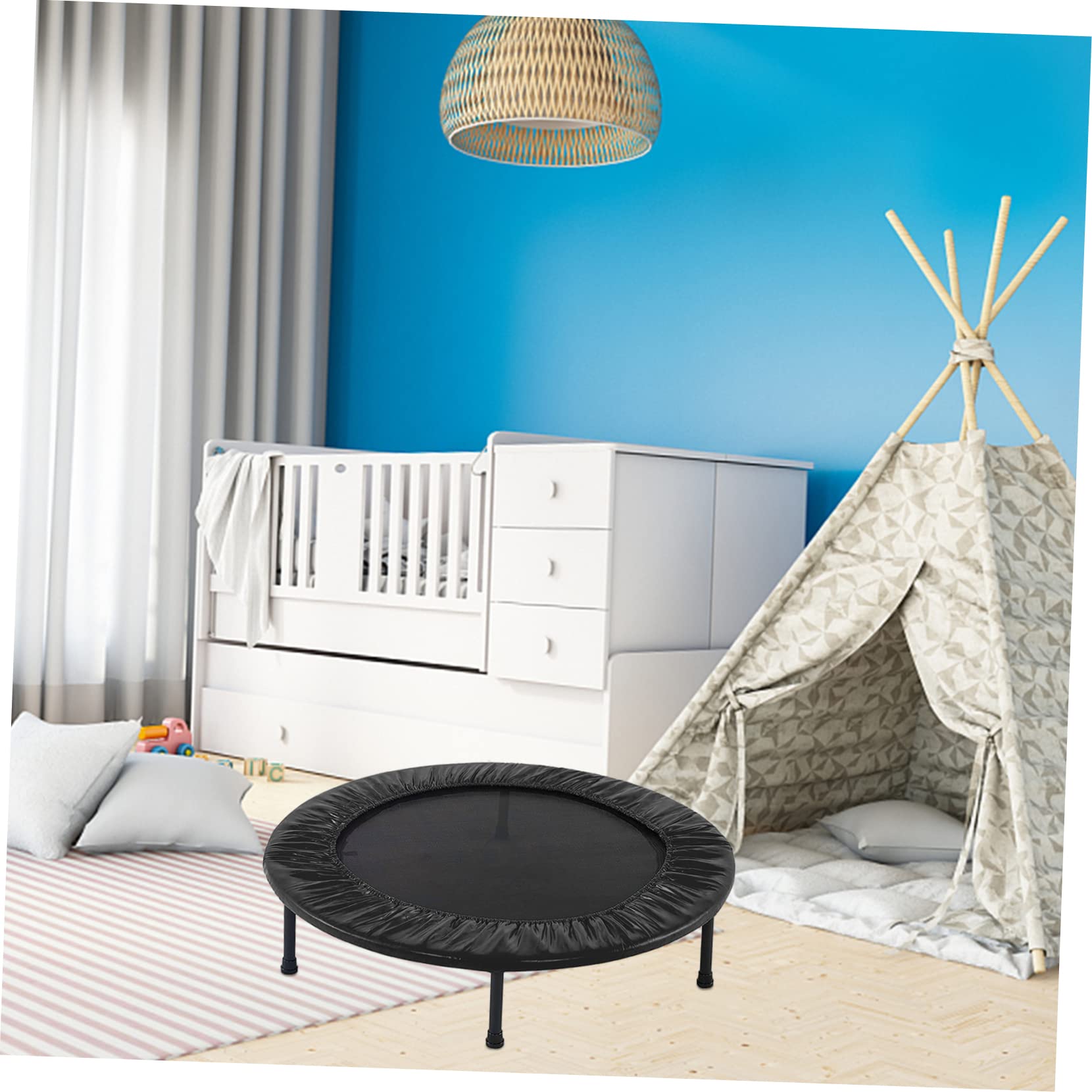 Copertura per trampolino per bambini, in polietilene resistente e tessuto di bue, protegge da binari in acciaio e lesioni, accessorio essenziale per il divertimento all'aperto per sicurezza e