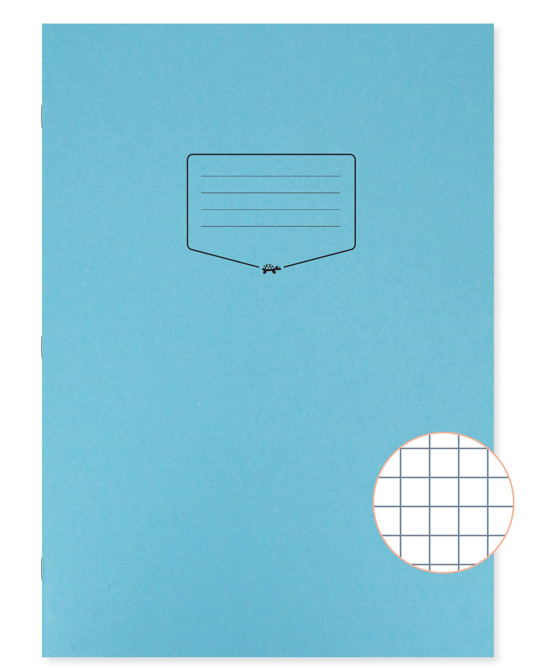 Silvine Tough Shell - Quaderno formato A4+, 80 pagine, a quadretti, 7 mm, copertina laminata, confezione da 50