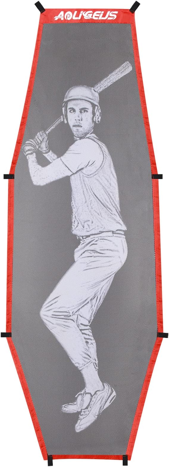 AOLIGEIJSBaseball Softball Batter Dummy,Pitching Target,with Adjustable Strike Zone Attachment,Pitching Aid for Improved Accuracy