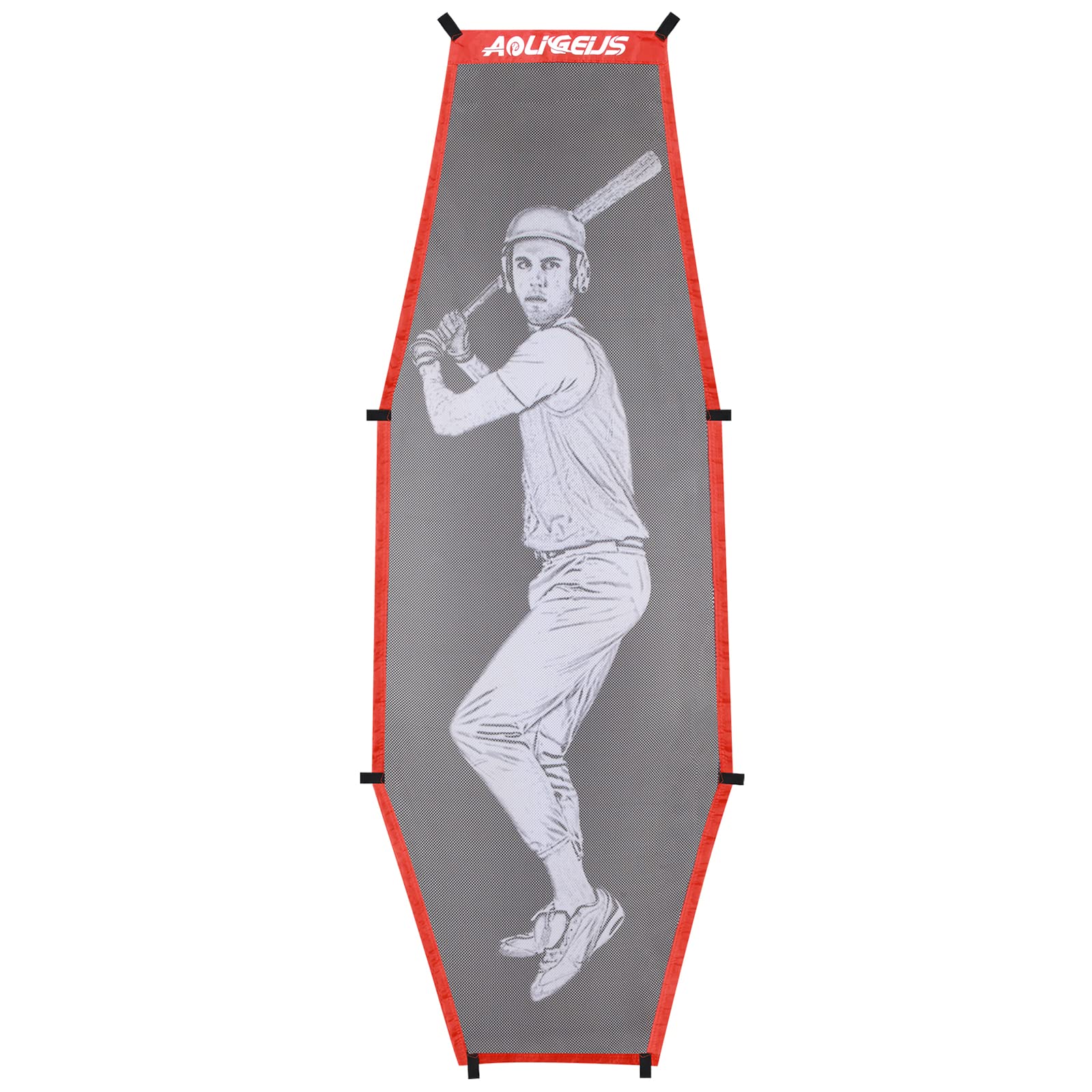 AOLIGEIJSBaseball Softball Batter Dummy,Pitching Target,with Adjustable Strike Zone Attachment,Pitching Aid for Improved Accuracy