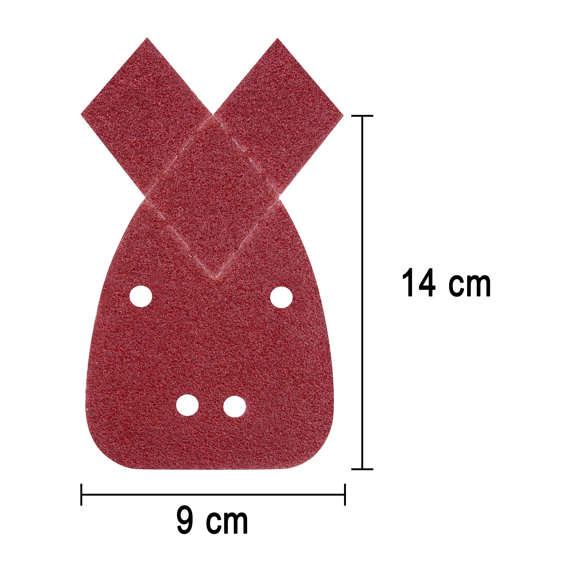 SIQUK 20 Piezas Hojas de Lija Mouse Papel de Lija Triangular 40 Grano Hojas de Papel Lijadora para Black and Decker Detail Palm Sander