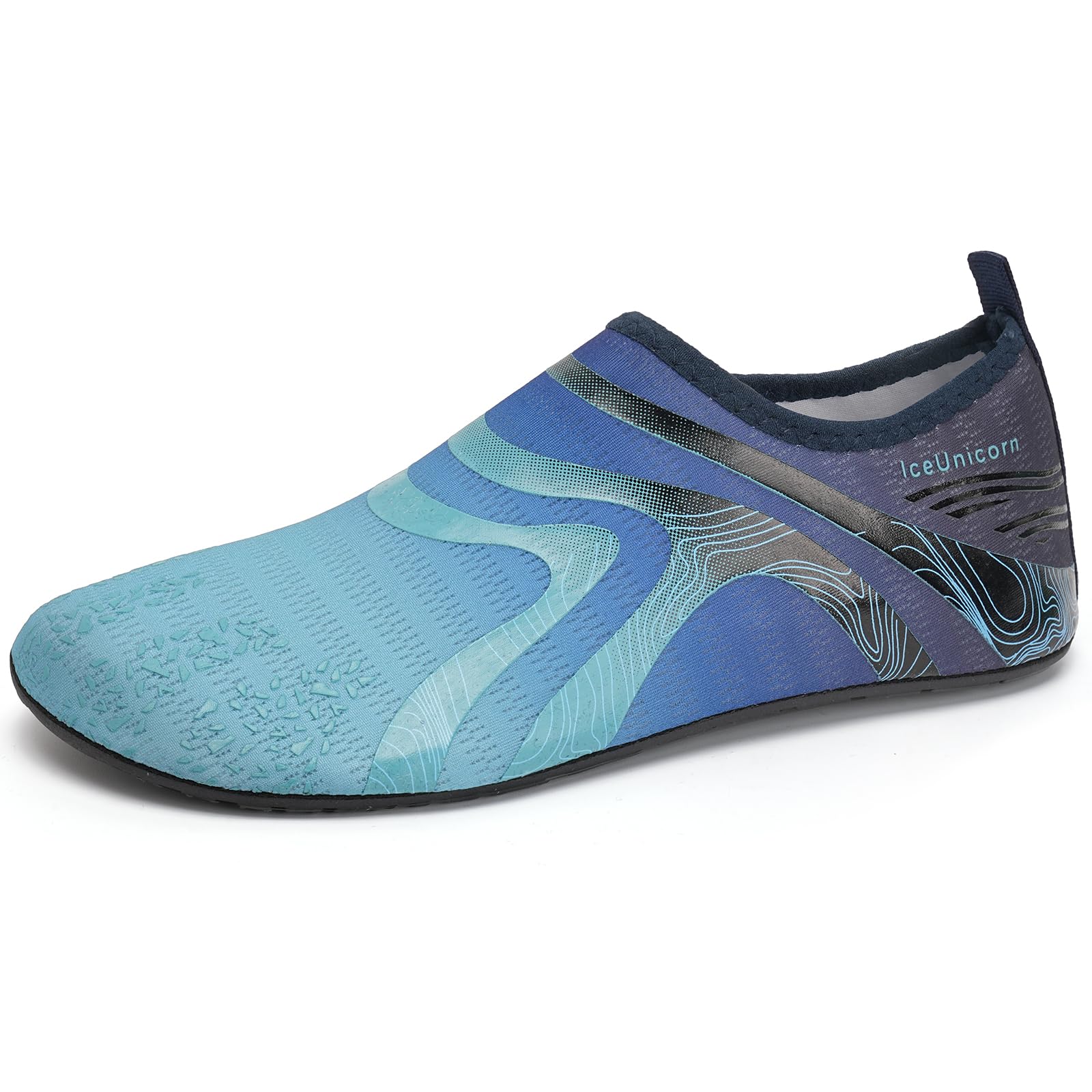 IceUnicorn Badeschuhe Wasserschuhe Damen Herren Schwimmschuh Strandschuhe Aquaschuhe Bequeme Passform
