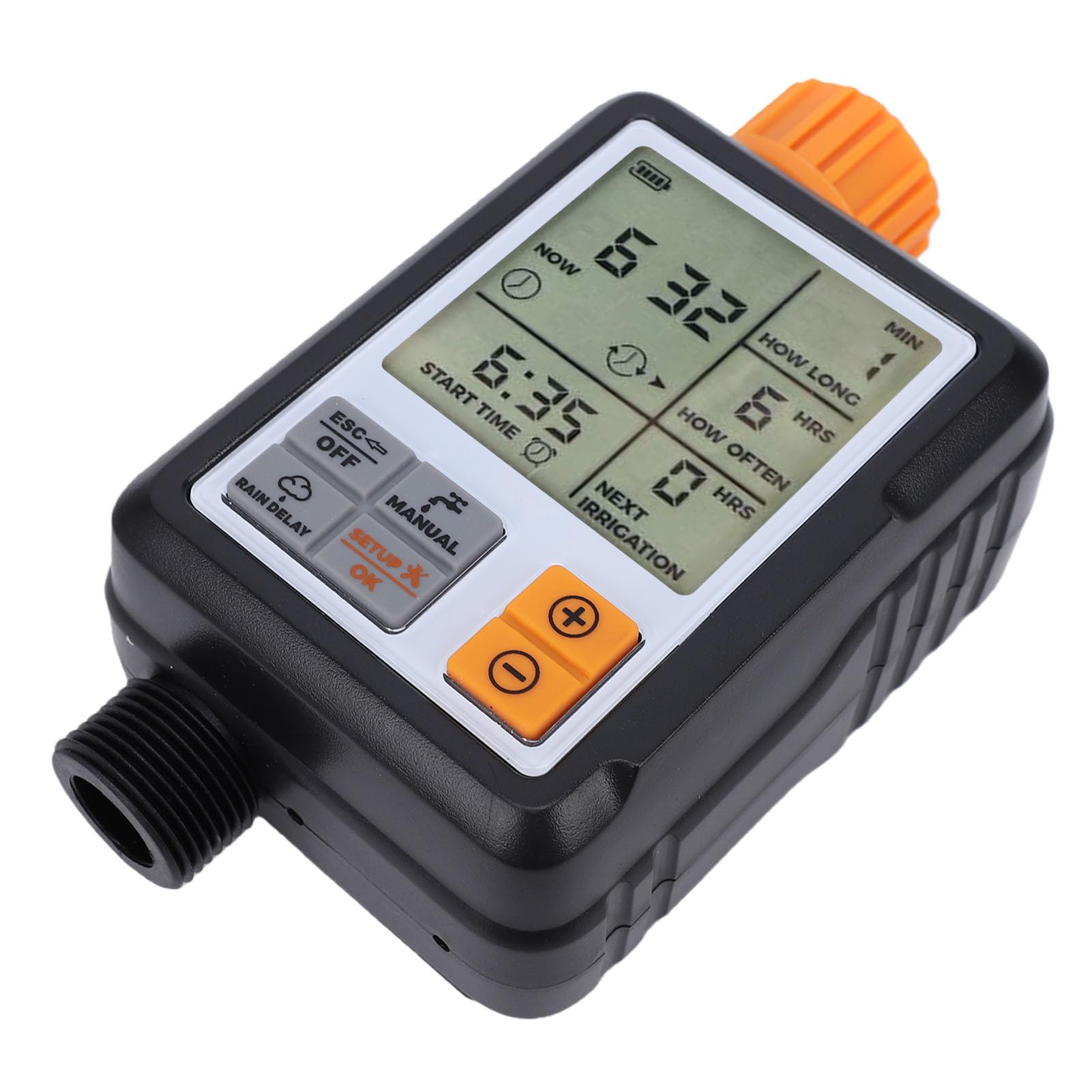 Yosoo Health Gear Temporizador de Riego Inteligente, de Riego Automático ABS con Protección IP55, Pantalla Grande, Rango de Funcionamiento de 33,8 a 104 °F para Césped, Jardín, Balcón