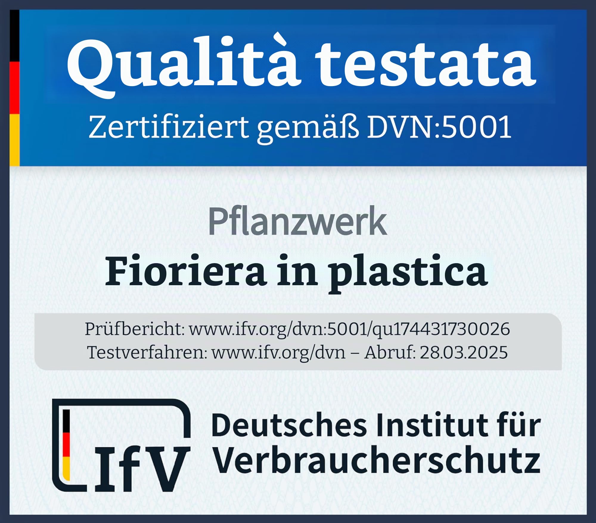 Pflanzwerk® Fioriera Vaso per fiori Portavaso Antracite Plastica 42x50x50cm *Resistente al gelo* *Protezione UV* *Europea di qualità*
