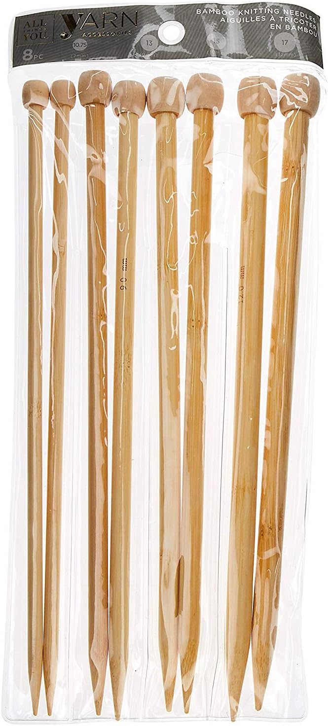Darice Bamboo Knitting Needles 7, 9, 10, 12 (1171-75)