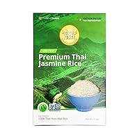 Vista 9 de 5 libras (LBS) de arroz jazmín tailandés Hom Mali premium Aprobado por chefs profesionales Marca Four Elephants Instrucciones de cocina