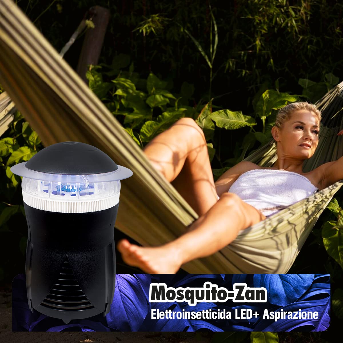 Sandokan Insect Killer Mosquito Zan – Lampada Elettroinsetticida Zanzariera Elettrica Lampada Antizanzare Sterminatore Insetti