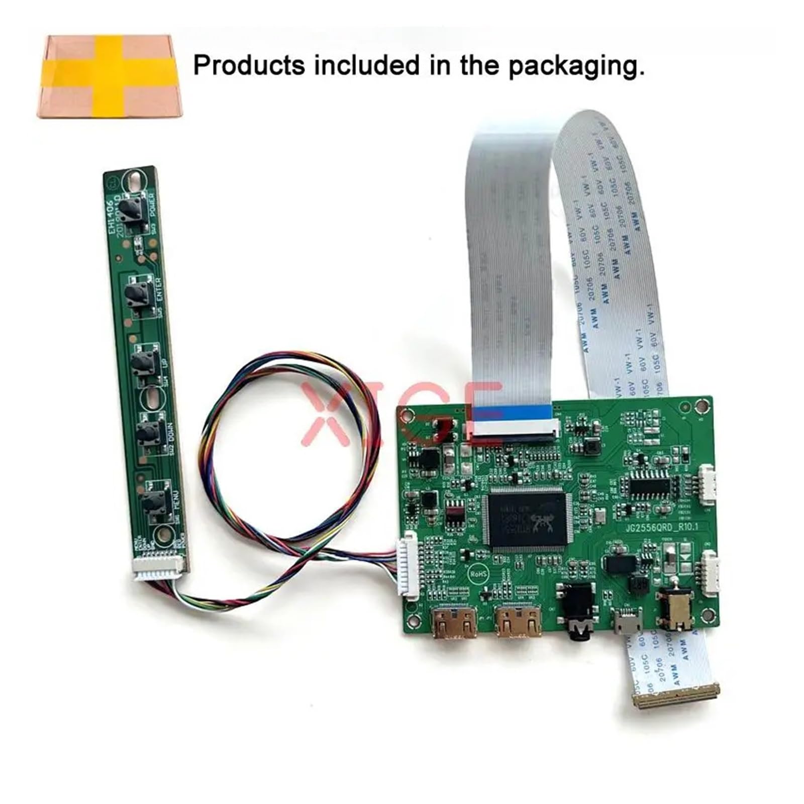 For N156HME N156HMA N156HRA LP156WFG 1920 * 1080 15,6 "2Mini-HDMI Monitor EDP 40 Pin 2K Kit De Placa Controladora De Unidad Accesorios(N156HMA-EA1)