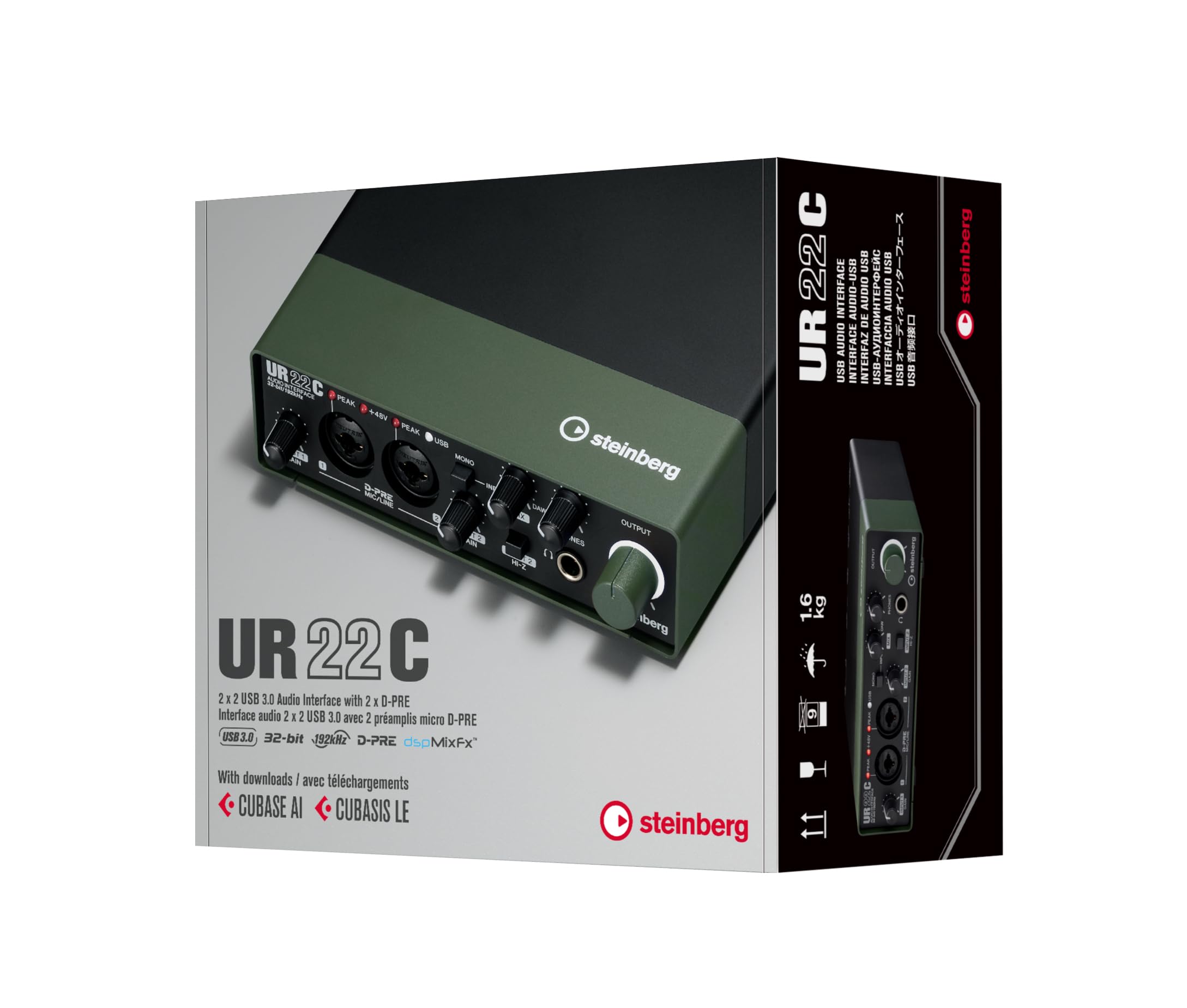 Steinberg UR22C USB 3.0 Audio Interface with Cubase AI, Cubasis LE 