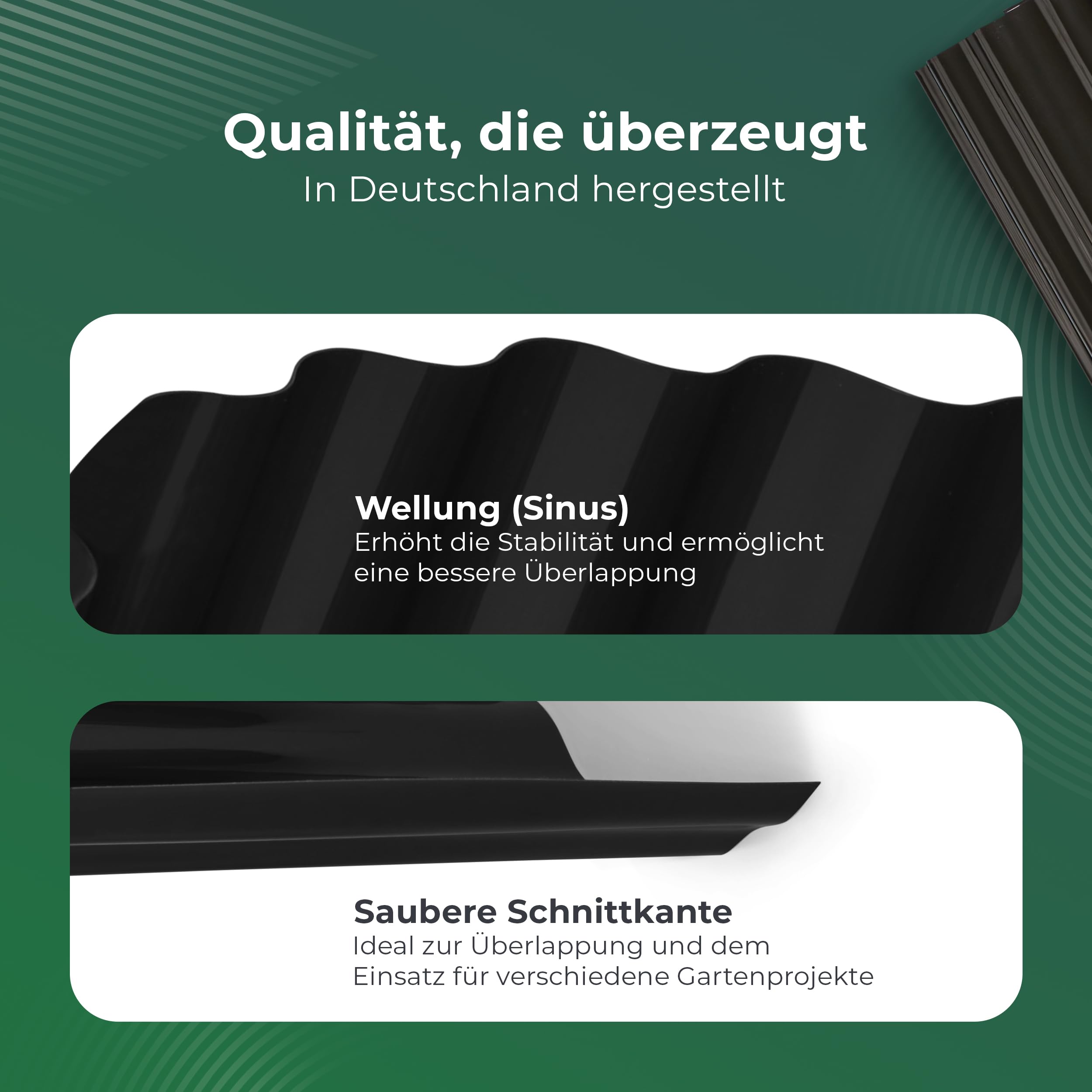 Novatool Wurzelsperre I 3,5 x 0,60 m I Schwarz I individuell formbar I Wurzelschutzbahn Rhizomsperre für Bambus Wurzelstopp Unkrautsperre Wurzelbarriere Rasenkante