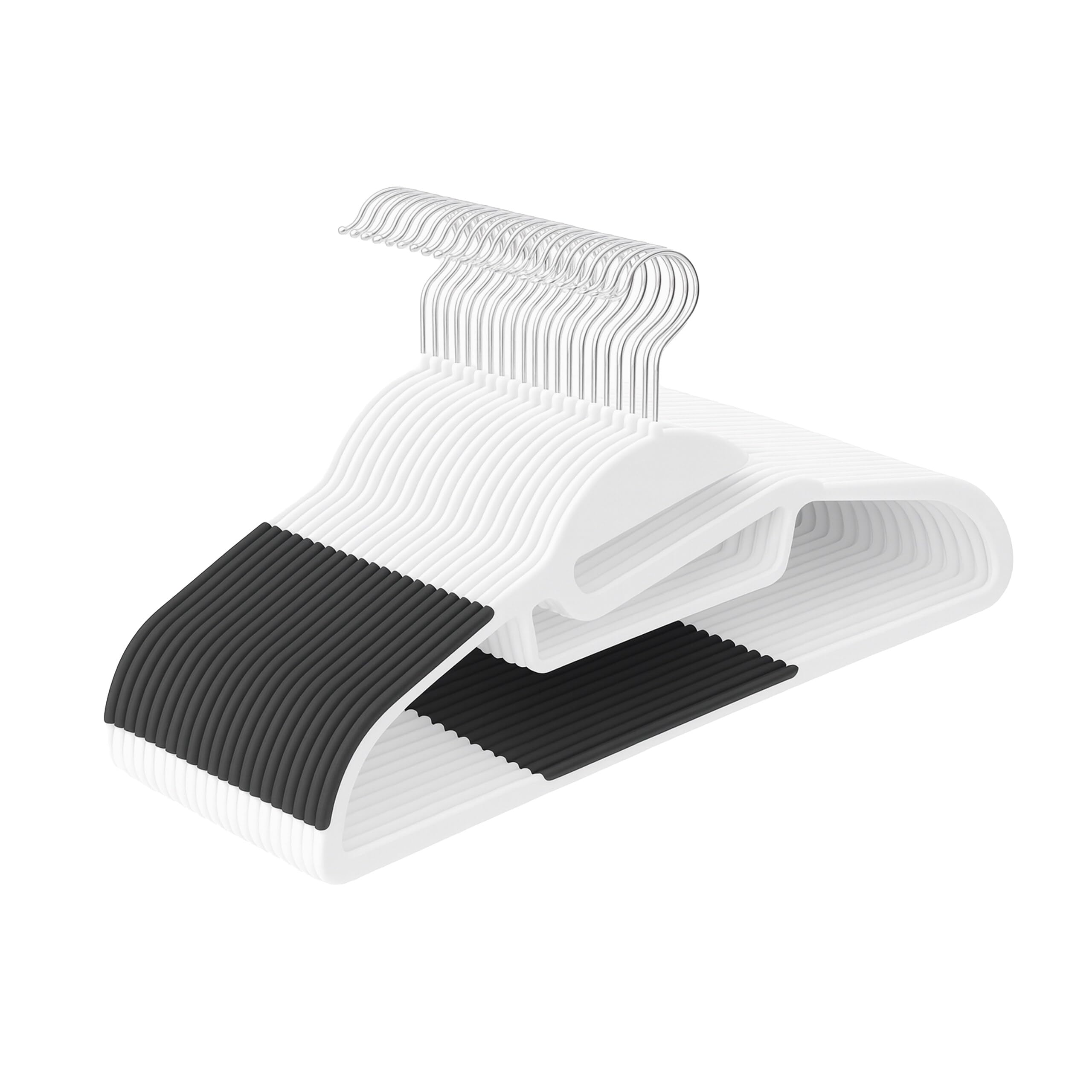 Cintres Relaxdays blancs pour harmoniser et épurer votre dressing