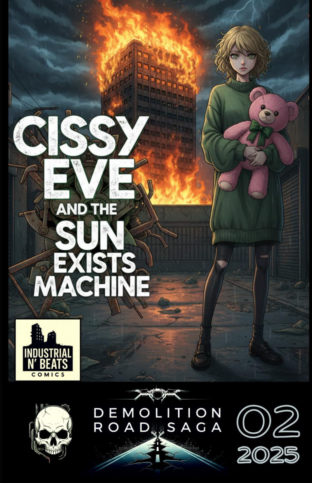 Cissy Eve and the Sun Exists Machine Episode 2: A Cyberpunk-Noir Comic: Ignition, Evasion, and Analysis. (Demolition Road Saga - Cissy Eve and the Sun Exists Machine)