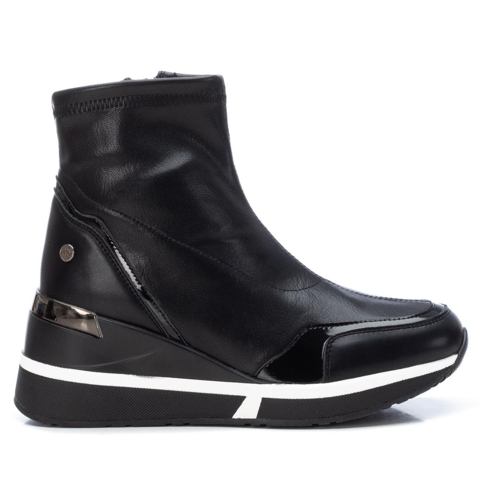 XTI 141794, Women's Ankle Boots, Black, 41 EU, Black/White, 8.5 UK